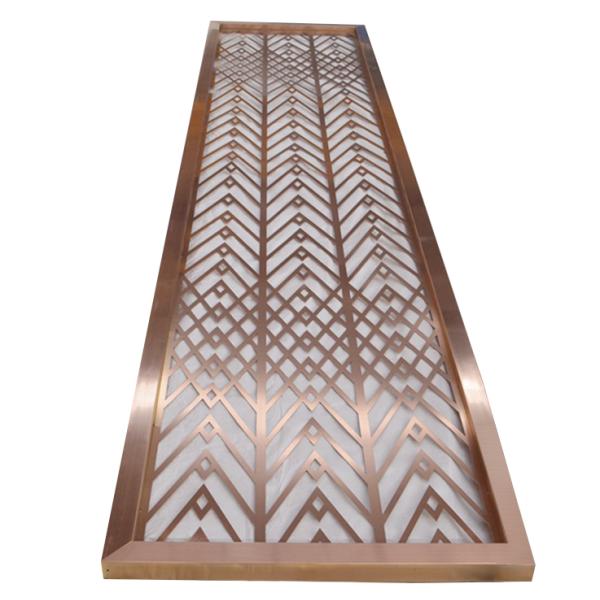 Decorative Partition Indoor Hotel Metal Privacy Screens