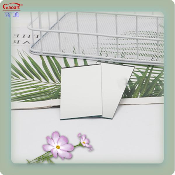 80Cm Round Frameless Bathroom Two-Way Square Adhesive Wall Mirror For Modern Home Decor