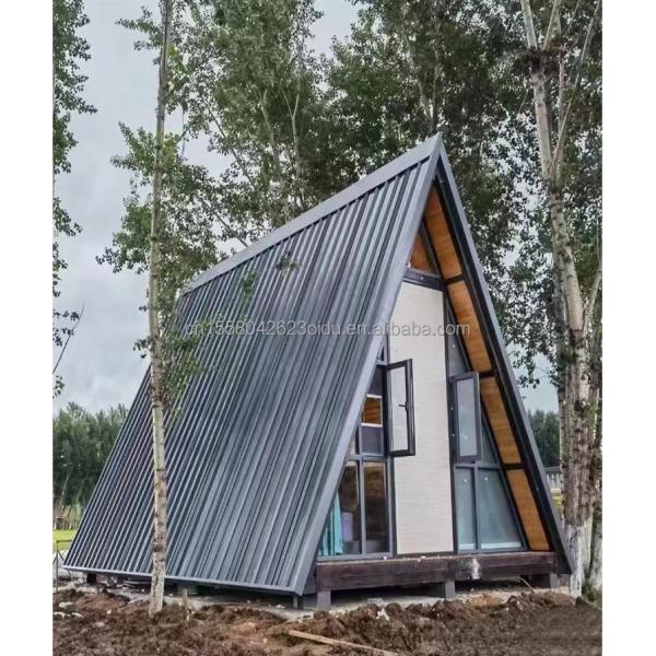 Modern Triangle Houses Kit Homes Modular House Container House A Frame Wooden Camper Hotel Home with Customized Color