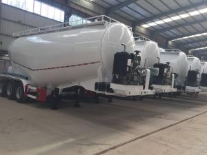 3 Axle 40m3 48T Bulk Cement Tanker Trailer For Concrete Batching Plant