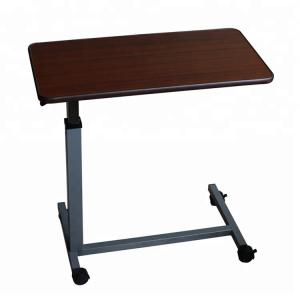 Quality CE ISO9001 Adjustable Height Hospital 1010mm Over Bed Tray Table for sale