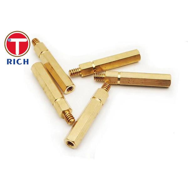 OEM CNC Brass Parts For Copper Fiber Optic AC / DC Pin Metal Processing