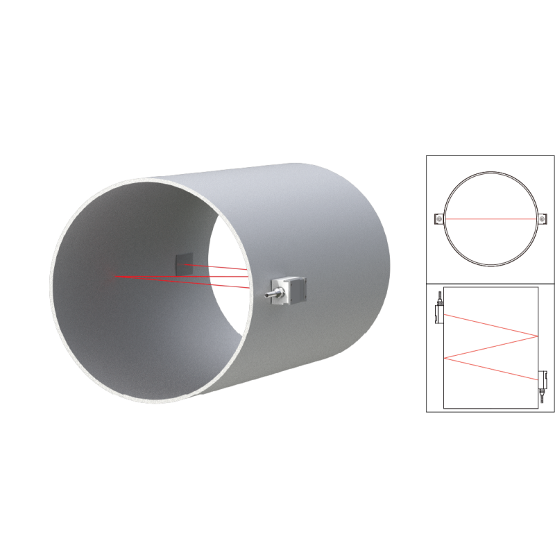 Clamp On Type Ultrasonic Energy Meter ST501 PT100 Employing Transit Time Method for and Accurate Liquid Flow Measurement
