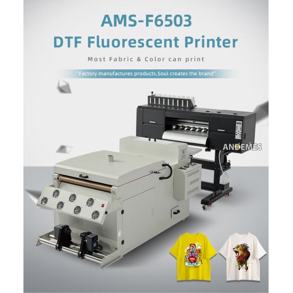 60cm 3 Head I3200 DTF Printer with 9 Color Fluorescent Printer Conveyer Belt Oven