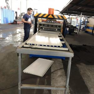 China 200 - 500mm Adjustable Upright Shelf Back Panel Roll Forming Machine With Punching Holes on sale