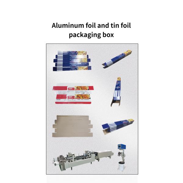Automatic Aluminum Foil And Tin Foil Packaging Box Gluing Machine CQT-800