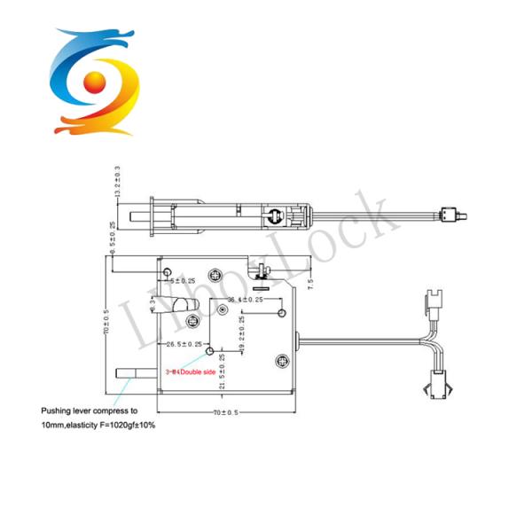 Electric Micro Electromagnetic Lock Silver For Parcel Delivery Locker