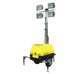 Quality 7 Meters Mobile Lighting Vehicle 5KW Diesel Generator With 1000W*4 Gold Halide Light for sale