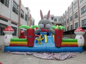 China Cartoon 0.55mm PVC Tarpaulin Inflatable Fun City on sale