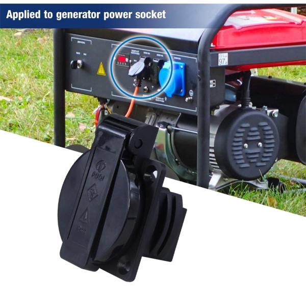 Waterproof EU 3Pin Plug Converter for Outdoor Power