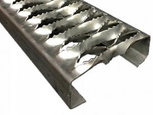 Quality 2mm Galvanized Perforated Metal Stair Treads , Grip Strut Safety Grating for sale
