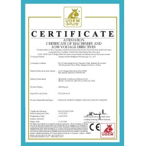 Jiangsu Kaiyi Intelligent Technology Co., Ltd. Certifications