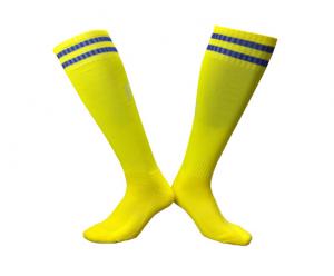 Quality Yellow Custom Sports Socks Mens Athletic Sports Cycling Socks Men Gym Workout Terry Sport Sox Crew Man Sock for sale