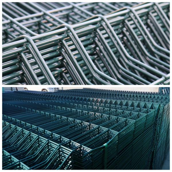 3D Curved PVC Coated Welded Wire Mesh Fencing Anti Climb Fence