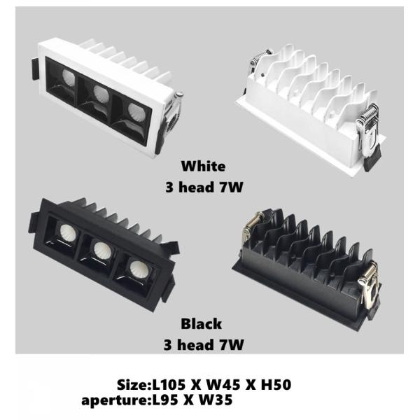 IP55 Ceiling Recessed Led Strip Lighting 7W 10W 2700K-3000K Warm White