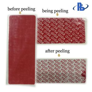 Waterproof Security VOID Tape , Acrylic Pressure Sensitive Adhesive Tamper Proof