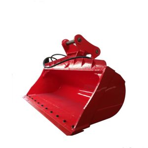 Flat Bottom Hydraulic Tilt Bucket For Excavator 45 Degrees Slope On Both Side