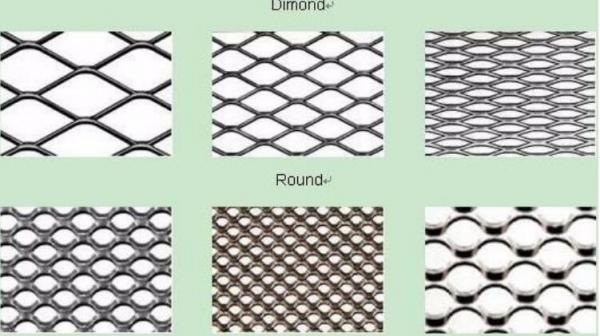 expanded metal mesh pattern
