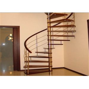 Quality Laminated Glass Tread Custom Spiral Staircase Suspended Ladder , No Welding for sale
