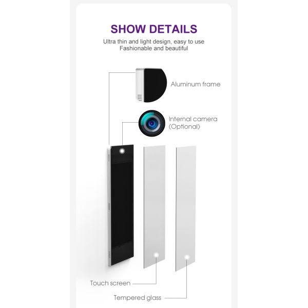 49 55" Touch Screen Magic Mirror Digital Signage