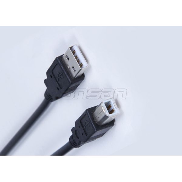 USB 2.0 AM To BM Micro USB Data Cable Flame Reterdant PVC Jacket For Printer