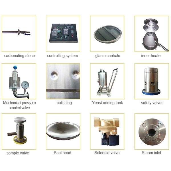 Hotel Commercial Mirror Polished 200Liter Micro Brewing Machine
