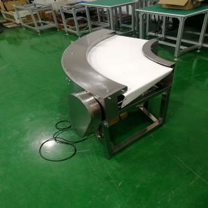 China Green PVC Belt 90 Degree Flat Belt Conveyor 100 kgs/m Loading Capacity on sale