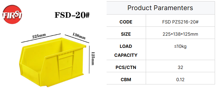 Plastic Shelf Bins: Stackable & Hangable Parts Organizer With Label Slots, Reinforced Industrial Storage For Workshops & Garage