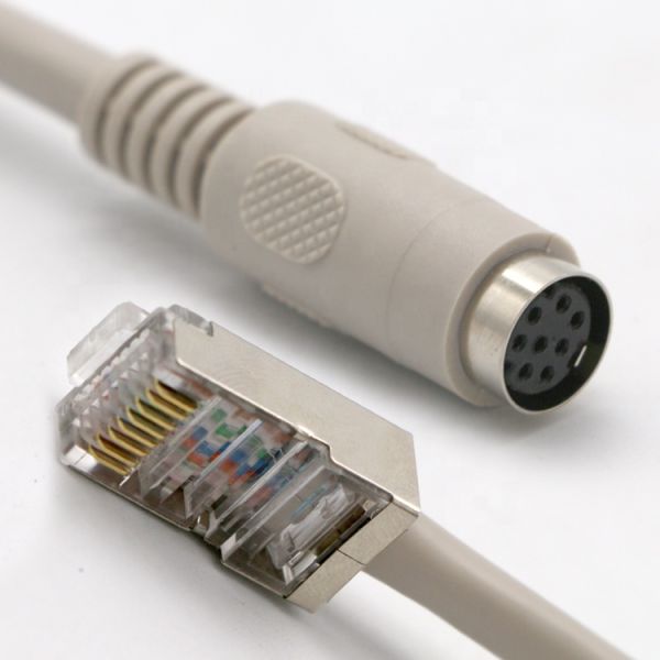 0.2M 0.5M 1M 2M 3M 5M 8 PIN Mini Din Female to RJ45 Extension Cable