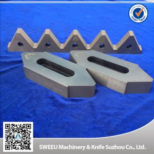 Cr12Mov Material Plastic Granulator Blades For Copper Cables High Toughness