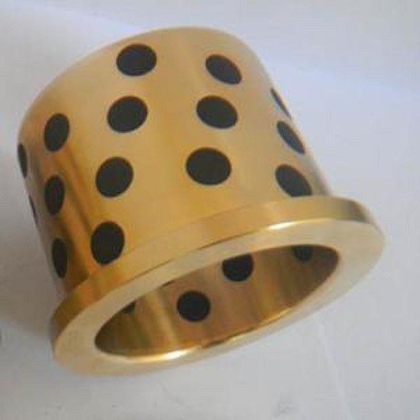 Non Pollution Solid Lubricant Bearings Phosphor Graphite CuSn5Zn5Pb5 Material