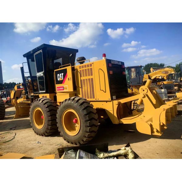 Old Used Caterpillar Cat 140H Motor Grader Road Construction Machine
