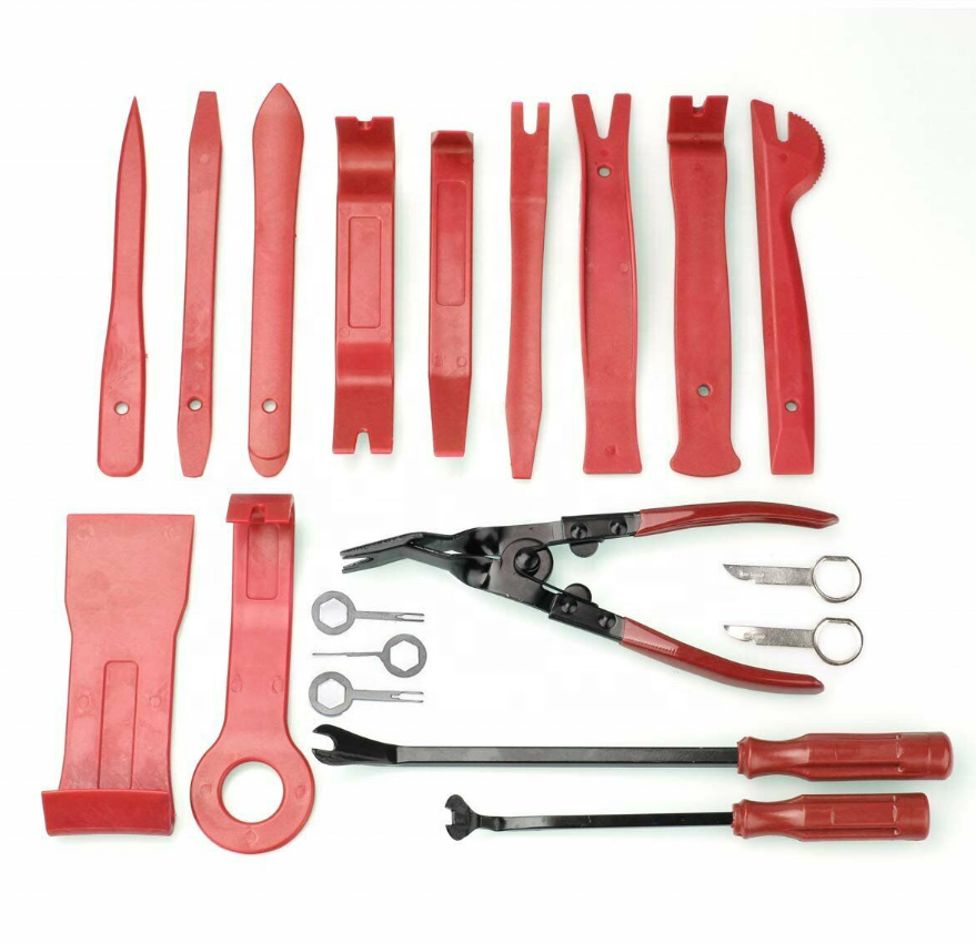 19Pcs Plastic General Car Navigation Audio Tools Bumper Retainer Clips