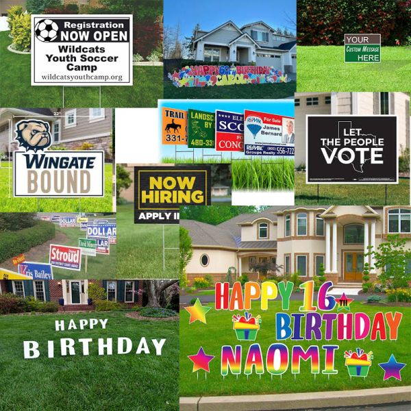 18x24 Eco Friendly PP Polypropylene Corflute Yard Sign With H Stakes