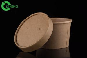 China Easily recyclable PE coating kraft paper soup porridge 230ml cups on sale