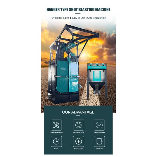 Car Hubs Shot Blasting Machine Hook Type Shotblasting Machine