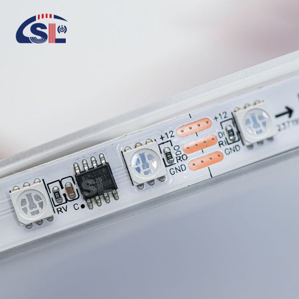 Smart Multi Color 5m 10m 12v 5050 Rgb Led Pixel Strip Lights for Residential Lighting