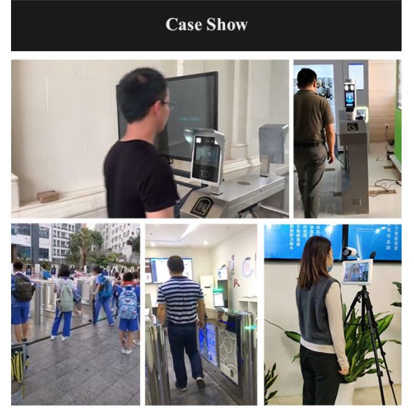 Face-recognition 8 inch Ai Facial Detection With Non Contact Temperature Measuring