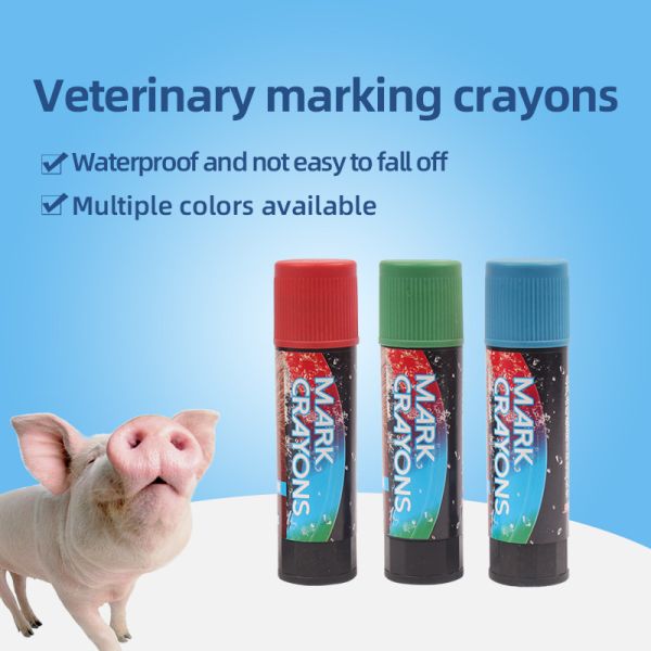 Smoothness Non Toxic Red Animal Crayon Markers for Livestock Marking and Management