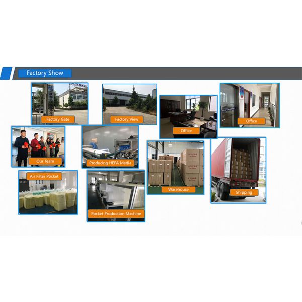 Terminal H13 Glass Fiber High Efficiency Operating Room HEPA Filter