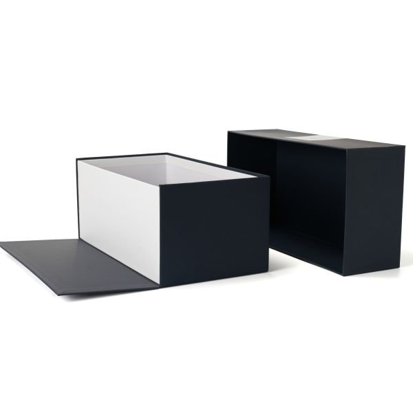 Surface Blue Art Paper Jewellery Presentation Boxes With Lid , Soft Touch Lamination