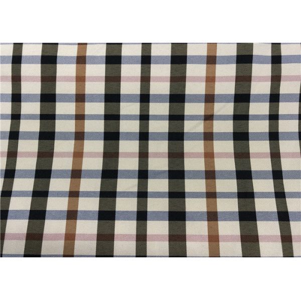 Yarn - Dyed 100% Polyester Lining Fabric Large Squares For Suits / Wind - Coat