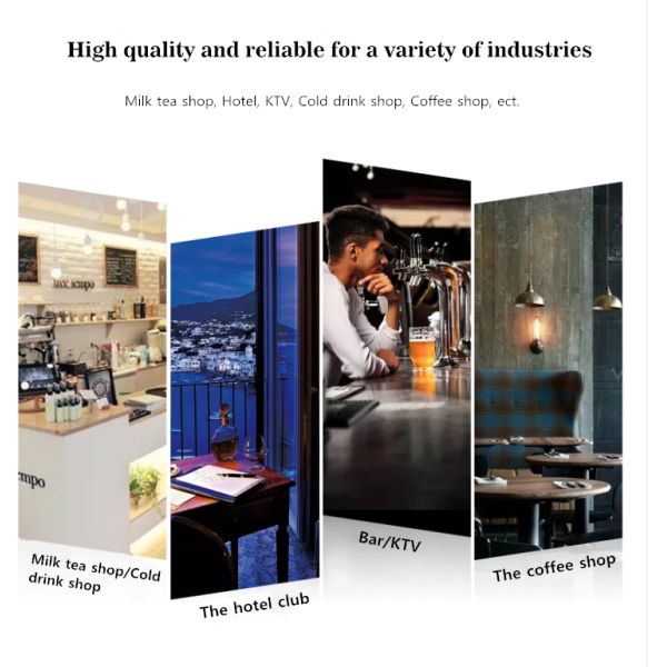 Water Cooling Commercial Bar Ice Maker Stainless Steel 304 Material