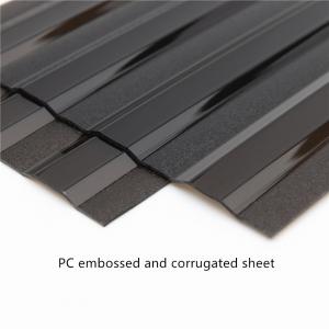 China Compact Polycarbonate Embossed Sheet 3mm 5mm on sale