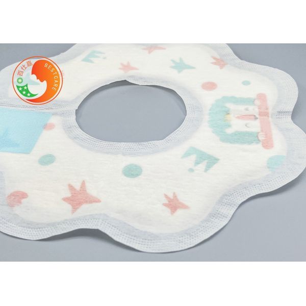 Gentle Round Shape Newborn Dribble Bibs Dribble Catcher Bibs