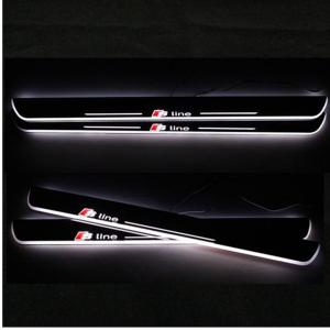 Quality LED Moving Door Scuff sill for AUDI A3 A4L A5 A1 A6L car pedals LED door sill plate light for sale