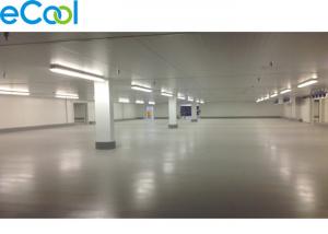 PU Panel Refrigeration Frozen Food Storage Warehouses With Anti Explosion Cold Room Lights