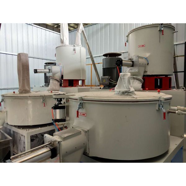 Automatic Plastics PVC Mixer Machine , PP PE Vertical Mixing Unit Industrial
