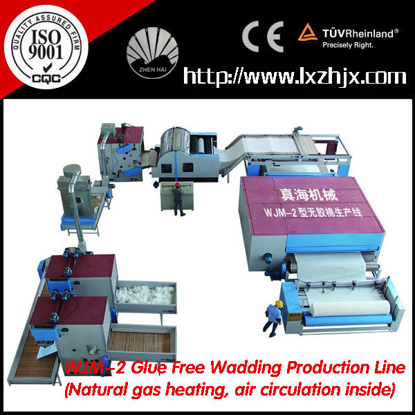 Nonwoven Spray Polyester Fiber Pet Wadding Production Line 80kg H