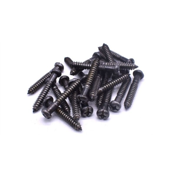 Black Oxide Steel Combination Slotted/Phillips Drive Pan Head Self Tapping Screws